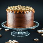Prabangus karamelės ir šokolado tortas su ‘Toffee’ ir kreminio sūrio pertepimu