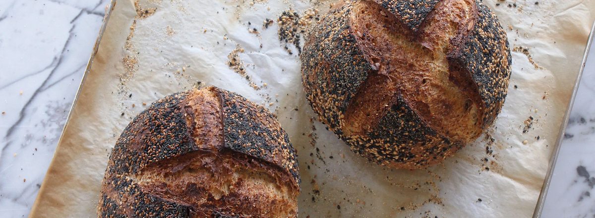 Šviesi bemielė duona Sourdough su spelta ir sėklomis 500g